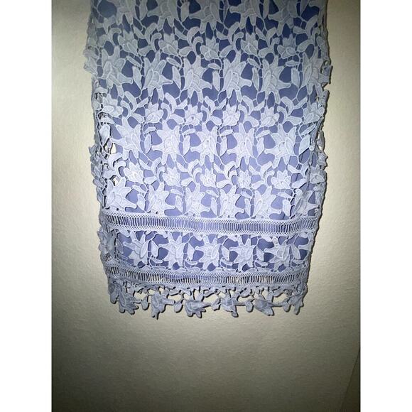 Gianni Bini Womens Blue Eyelet Halter Dress Size Medium - Picture 4 of 7